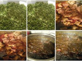 How to cook Palm Oil Krain Krain with turkey chicken, barracuda fish and goat meat How to cook Palm Oil Krain Krain with turkey chicken, barracuda fish and goat meat
