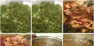How to cook Palm Oil Krain Krain with turkey chicken, barracuda fish and goat meat