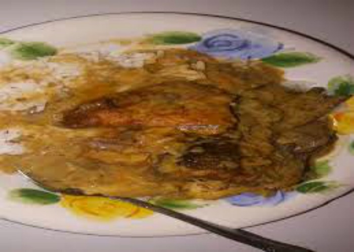 Peanut Butter soup with rice- A Sierra Leonean