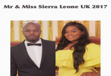 CONGRATULATIONS TO THE WINNERS OF MR AND MISS SIERRA LEONE UK 2017 CONGRATULATIONS TO THE WINNERS OF MR AND MISS SIERRA LEONE UK 2017