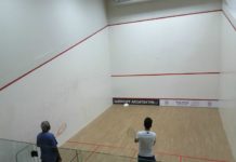 PRESIDENT KOROMA ENJOYS A GOOD GAME OF SQUASH IN GERMANY PRESIDENT KOROMA ENJOYS A GOOD GAME OF SQUASH IN GERMANY