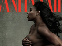 Pregnant Serena Williams posed naked on the cover of Vanity Fair magazine