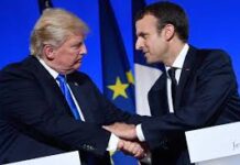 Donald Trump in Paris as his son faces Russia link quiz