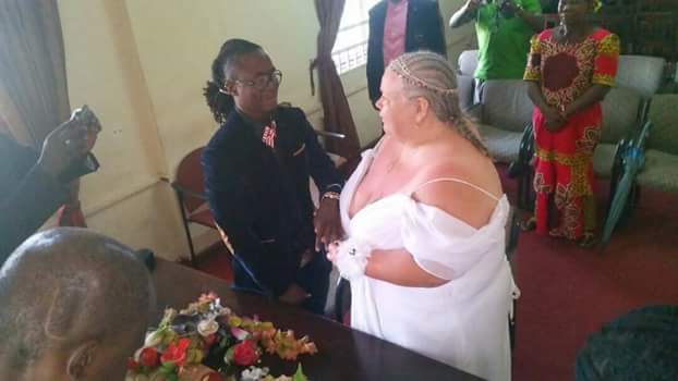 Sierra Leone musician Blazer Blaze Joeblaze got married to an older white woman