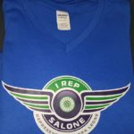blue vneck