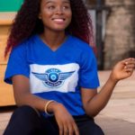 I Rep Salone Round Tshirt Blue with white background