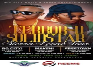 Terror D and Solidstar set for the ‘2019 Salone Tour’ in April