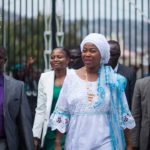 FIRST LADY OF THE REPUBLIC OF SIERRA LEONE CELEBRATES ONE YEAR IN GOVERNANCE WITH INTER-FAITH LEADERS AT THE STATE HOUSE LAWN IN FREETOWN.