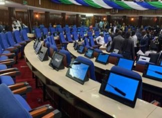 OPPOSITION PARLIAMENTARIANS WALKED OUT OF PARLIAMENT IN THE MIDST OF THE PRESIDENT APC walks out of parliament