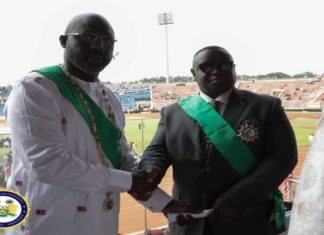 President Weah Honours President Bio in Liberia