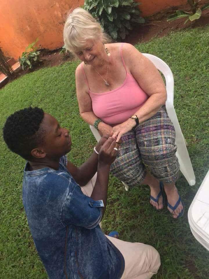 Young African boys marrying older white women all in the name of better lif...