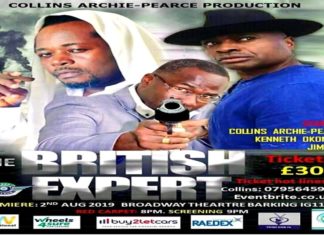 The British Expert Movie Premiere 2019 starring Collins Archie-Pearce and Jimmy B