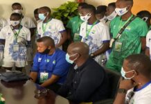 Salone U-17 Football Delegation Paid Courtesy Visit To Salone Ambassador In Senegal