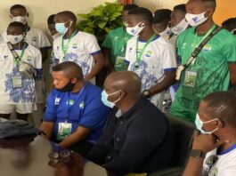 Salone U-17 Football Delegation Paid Courtesy Visit To Salone Ambassador In Senegal