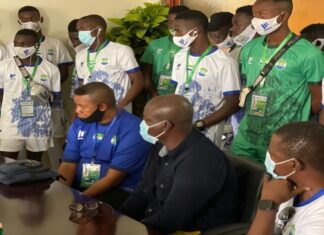 Salone U-17 Football Delegation Paid Courtesy Visit To Salone Ambassador In Senegal