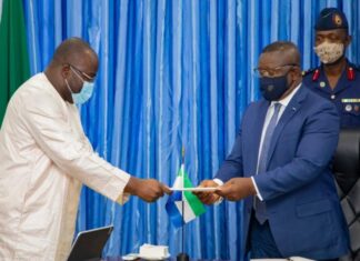 High-Level Delegation from Guinea Meets Sierra Leone’s President Julius Maada Bio, Presents Letter from Present Conde